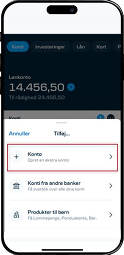 blåkonto|Oprettelse af ny konto .
